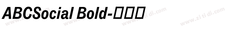 ABCSocial Bold字体转换 ABCSocial Bold字体转换